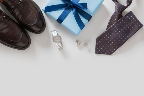 Classic mens accessories gift set with watch