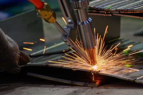 Laser welding process with precision beam